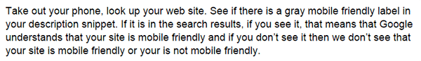 Google Mobile Friendly